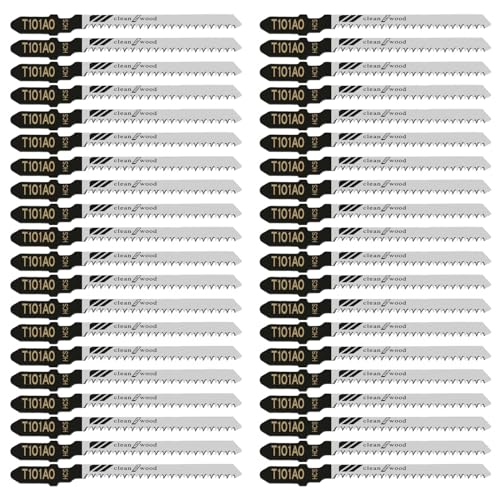 60Pack T-Shank Contractor Jigsaw Blades for Wood, T101AO 3.2 Inch 20 TPI - style: 60Pcs-T101AO