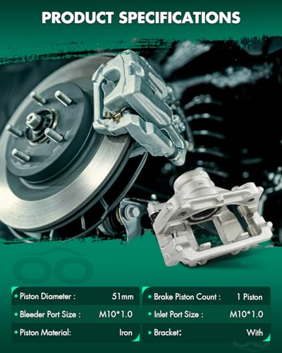 SCITOO Rear Right Brake Caliper With Bracket 18B5067 - size: Rear Passenger[18B5067]