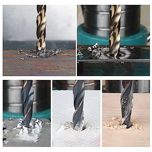 18mm Reduced Shank Twist Drill Bit for Stainless Steel Aluminum Alloy Metal Copper Plastic Wood with 10mm Shank, Made of High Speed Steel 4341, Ideal for Drilling Steel Plate - size: 18mm with 10mm Shank