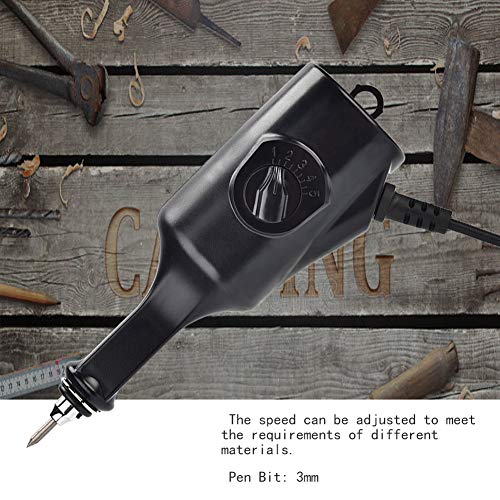 Electric Engraving Engraver Pen, Carve Wood Metal Glass Stone Jewelry Lettering with Tip Bit Suitable for EU 220V