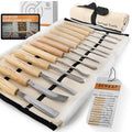 Schaaf Wood Carving Tools 12-pc Wood Chisel Set with Gouges, Cr-V 60 Steel - color: 12 Piece Set