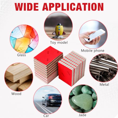 30 Pcs 320-2500 Grit Sanding Sponge, Ultra Fine Sanding Sponges Pads, Soft Foam Shine Block Wet Dry Polish Pads, Ultra Fine Grit Sandpaper for Model Drywall Metal Wood Furniture Polishing - style: 320-2500 Grit