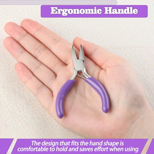 Mini Flat Nose Pliers 3 Inches Duckbill Pliers Miniature Pocket Plier Mini Precision Pliers For Jewelry Making Bending Wire Small Object Gripping Diy Craft Hobby Supplies - style: Flat Nose Pliers