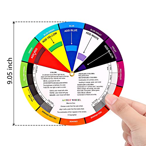 Outus 2 Pcs Creative Color Wheel,9.06 Inch/ 23 Cm - size: 9.06 Inch/ 23 cm