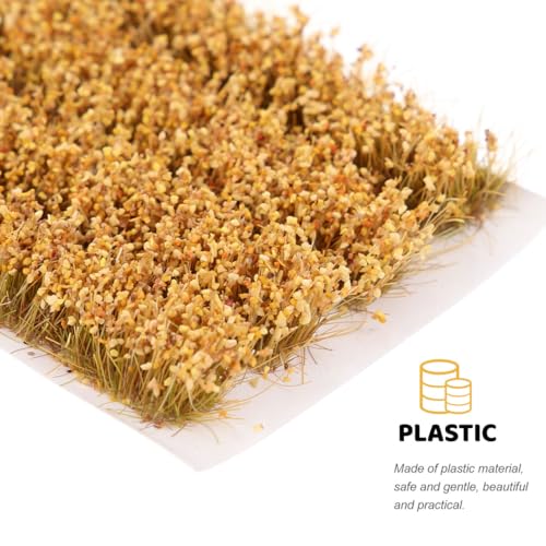 2boxes Miniature Wheat Mat Strips Craft Mini Railway Strip Railroad for Sand Greenery Models : Turf Static Model: Shrubs Tufts Self Diorama Grass Model ： Scene, Scenes
