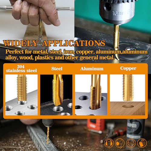 M3x0.5 Tap and 2.5mm Drill Bit for Metal,M2 HSS Metric Drill and Tap Set - size: M3 x 0.5 Tap, 2.5mm Drill
