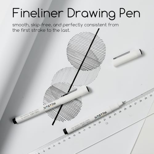 MEEDEN Micro Fineliner Drawing Pens: 0.6mm Needle Nib, 6 Pack, Black Ink - style: 0.6mm Needle Nib