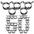 60Pcs 0.43"(11mm) Spring Band Hose Clamps, Black - color: Black-60pcs, size: 0.43"(11mm)