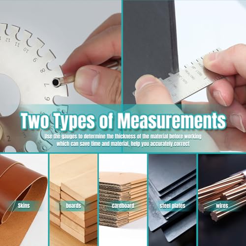 Wire Gauge Measuring Tool & Metal Plate Thickness Gauge Tool