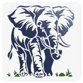 Elephant Stencil, Forest Animal Reusable Painting Template - style: Elephant