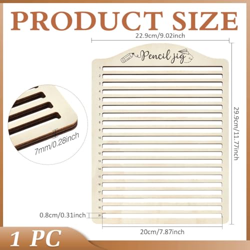 BENECREAT 20-Slot Laser Engraving Jig, Wood Pencil Fixture, Multi-Pencil Clamping Tool for Creative Pen Making, DIY Projects & Artisan Creations, 7.8x0.3" ID - style: 20 Slots