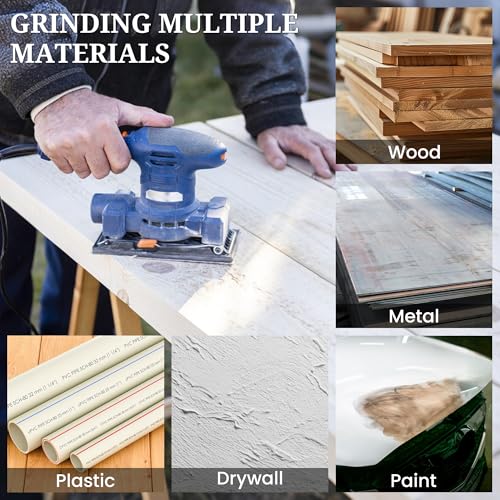 3x5 Sanding Sheets 80x133mm Sandpaper for RTS 400, 60-220 Grit, 50 Pcs