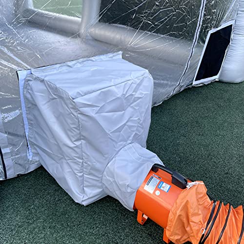 FLAPKWAN Overspray Exhaust Ventilation Device Connection for Additional Airflow, Just Fits for FLAPKWAN Inflatable Spray Paint Booth and 10''-12'' Exhaust Fan and Ducting Hose (Exhaust Fan is Exclude) - size: Without Exhaust Fan