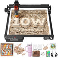 ATOMSTACK 10W Laser Engraver, A10 PRO V2 Laser Cutter, 0.06mm High Accuracy Laser Engraving Machine for Wood and Metal, Dark Acrylic, Glass, Leather - size: A10