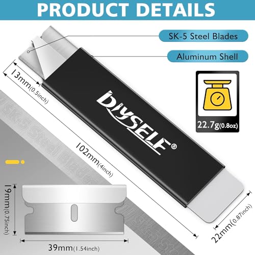 DIYSELF 48 Pack Box Cutter Retractable, Utility Knife with Locking Blade - color: Black, size: 48-Pack