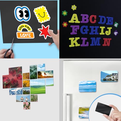 Magnet Sheets with Adhesive Backing,8.5" x 11"(Pack of 24) - size: 24PCS