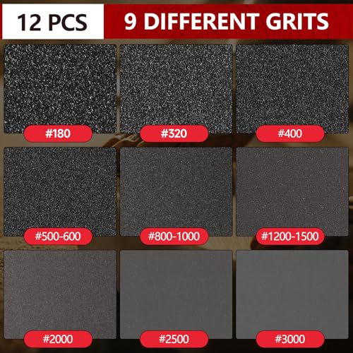 Shinboc 12 PCS 6 Inch Sanding Sponge 2000 Grit, Bowling Ball Sanding Pads - color: 2000grit, size: 6 Inch 12Pcs