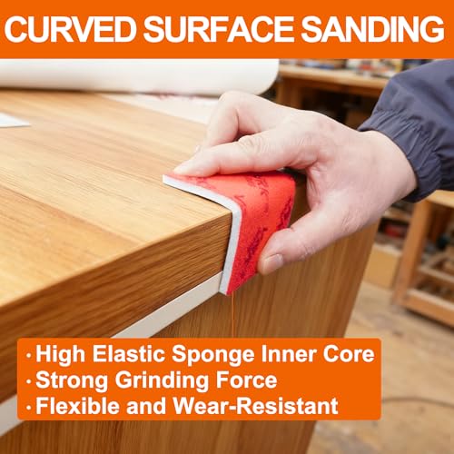 28 Pcs 180-3000 Grit Sanding Sponge,Ultra Fine Sandpaper,Soft Foam Hand Sander Block Wet Dry Sanding Pads for Automobile Wood Furniture Metal Drywall Polishing - style: Mix Grit 28PCS