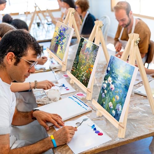 ESRICH 36 PCS 9 Inch Easel for Painting, Easel Stand for Painting Canvas - style: 36