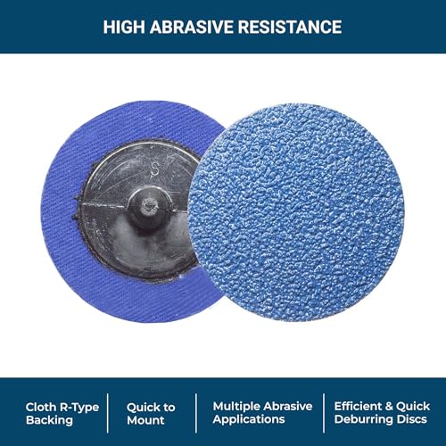 Benchmark Abrasives 2" Zirconia Quick Change Sanding Discs, 80 Grit - style: 80 Grit | 1000 Count