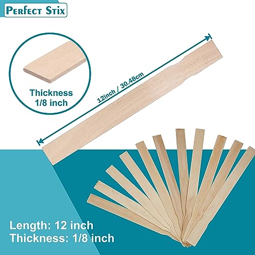 12" Wooden Paint Paddles - Mixing Sticks -Epoxy Stirrers- Pack of 500ct - size: 12"-Pack of 500ct