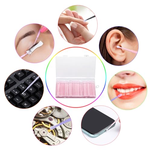 300Pcs Disposable Micro Applicators,2.0mm Microfiber Brushes - color: MIXED COLOR