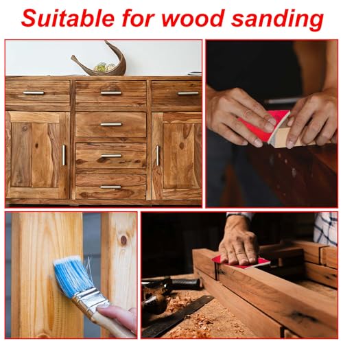 Sanding Sponge Set 60Pcs 500-600 Grit Sanding Block Pads - size: 500-600# 60Pcs