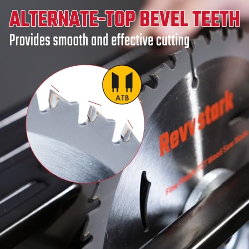 Revvsatrk Circular Saw Blade 8-1/4" 80T for Cutting Wood, 5/8" Arbor - size: 8-1/4 In 40T