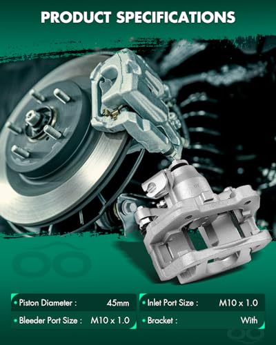 SCITOO 18B5466 Rear Right Passenger Side Brake Caliper - size: Rear Passenger[18B5466]