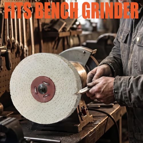 8 Inch Rigid Sisal Buffing Wheels with 5/8" Arbor Hole - style: 8" Sisal Wheel