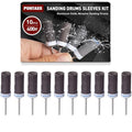 400 Grit Sanding Sticks,10 Pcs Sanding Drums for Dremel Rotary Tool - size: 400 Grit