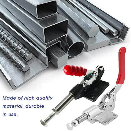 Utoolmart Adjustable Toggle Clamp, Pull Button Quick-Release Push Pull Action Toggle Clamp 99 Lbs Capacity High Carbon Steel GH-301-A Toggle Clamp 5 Pcs - size: GH-301-A 5pcs