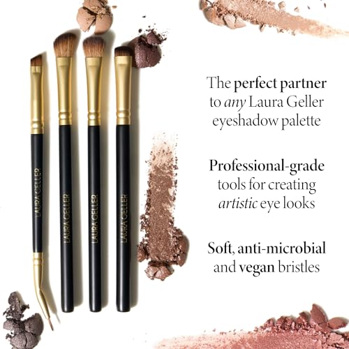 LAURA GELLER Makeup Brushes - Shadow Skills Eyeshadow Brushes 4 ct - style: 18 Eyeshadow Brushes (4 Pack)