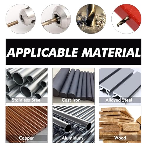 GMTOOLS 7/32" Cobalt Drill Bit Set, 13Pcs M35 High Speed Steel Jobber Length Drill Bit Kit - style: M35-7/32-13PCS