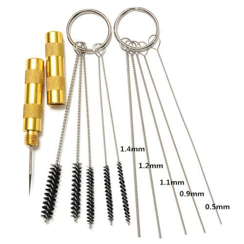 Air brush Cleaner kit,Yosoo 11pcs Airbrush Cleaning Repair Tool Stainless Steel Spray Gun Cleaning kit