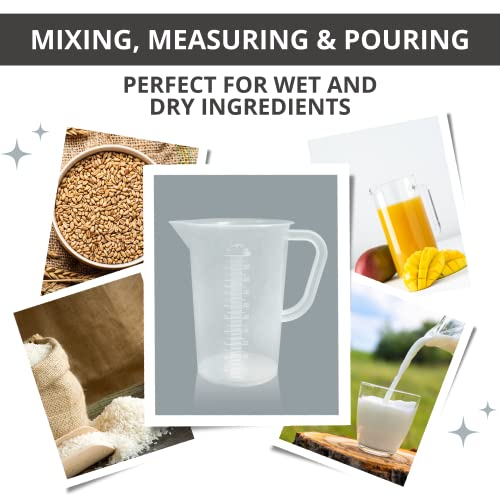 Plastic Graduated Measuring and Mixing Pitcher, 1000ml - size: 1 Liter