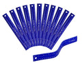 It's Academic Flexi Rulers, 12-inch Flexible Non-Breakable Ruler, 12-Pack, Blue