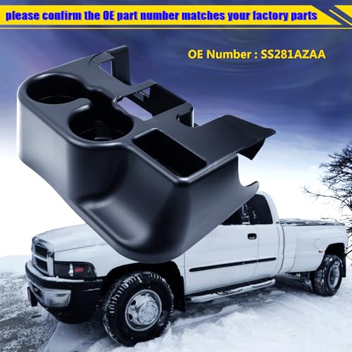 Center Console Cup Holder for 2003-2012 Dodge Ram 1500 2500 3500 - size: 2003-2012