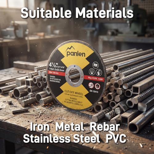 Cut Off Wheels, 4 1/2 Inch, 100 Pack - size: 4.5"x.040"x7/8"