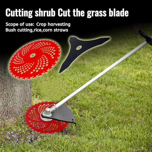 9" 36T Carbide & 10" 3T Brush Cutter Blades with Universal Adapter Kit