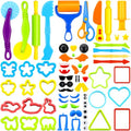 67 PCs Dough and Clay Play Tools Kit for Kids Ages 4-8 Educational Toys - size: Pack of 67