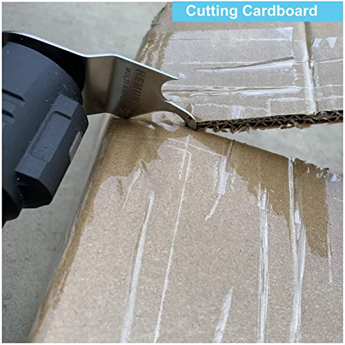 3PCS Oscillating Multitool Saw Blades, Oscillating Multi Tool Hook Knife Blade for Cutting Roofing Shingles, PVC Carpet, and Cardboard, Fit Dewalt Milwukee Rockwell Bosch Dremel Ryobi Ridgid - size: 3PCS