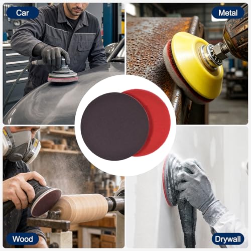 10Pcs 5 Inch Hook and Loop Sponge Sanding Disc, 800-1000 Grit - size: 5 Inch 800-1000 Grit