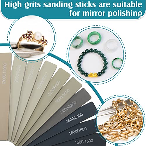 Maxdot 120 Pcs Sanding Sticks, Polishing and Twigs Set, Water Drop - style: Water Drop