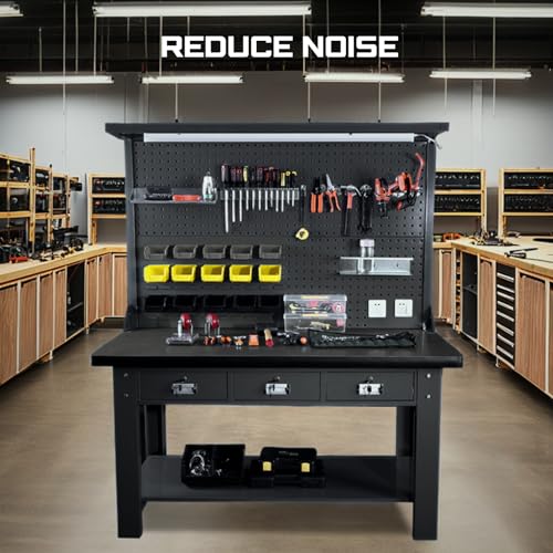 ONREVA Workbench Mat 22X60 Inches, 5mm Thick EVA Rubber Work Mat, Protect Your Work Bench Top, Heavy Duty Non-Slip Pad for Tool Box Top, Table, Tool Station Cover Liner Matt 60"X22"