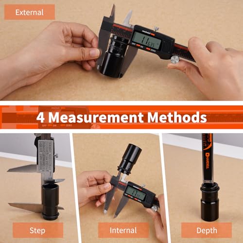 HARDELL Digital Caliper 12 Inch, Large LCD Screen Caliper Measuring Tool (Pack of 2) - size: 12 Inch (Pack of 2)