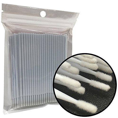 Disposable Micro Applicator Brushes Dental Brush for Oral/Eyelash Extensions Makeup 400pcs (White) - color: White