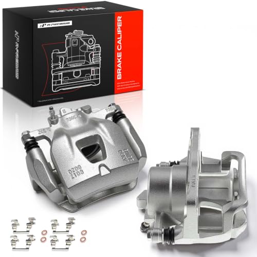A-Premium Front Left and Right Side Disc Brake Caliper with Bracket - style: Front Driver and Passenger