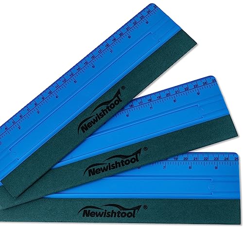 NEWISHTOOL Squeegee for Vinyl, Sign Making, Decals, Craft, Wallpaper Tools - color: Blue, size: 25cm