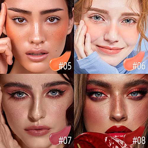 Liquid Blush for Cheeks, Blush Tint Makeup | #04 EBULLIENT-Cool Pink - color: #04 EBULLIENT-Cool Pink